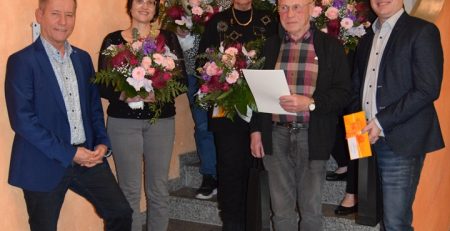 Die geehrten des Neujahrsempfang