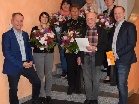 Die geehrten des Neujahrsempfang