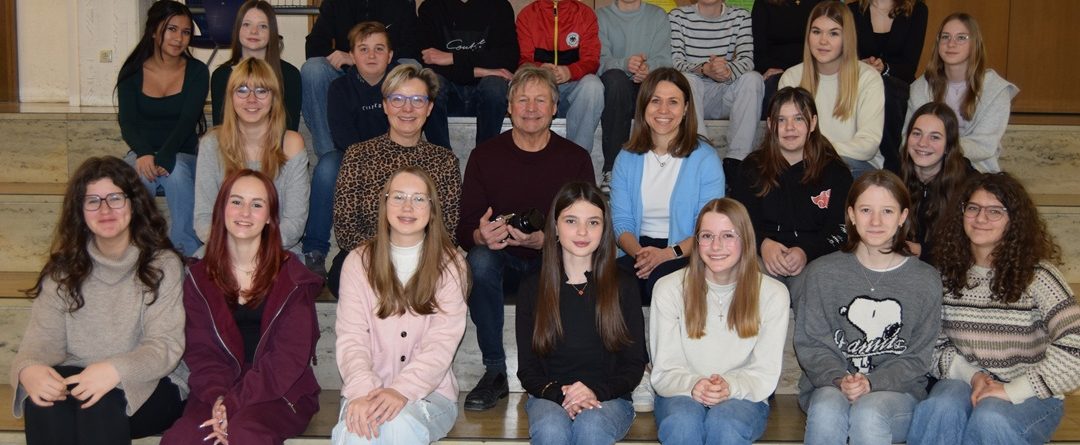 Eine Schulklasse der Mittelschule Wertingen